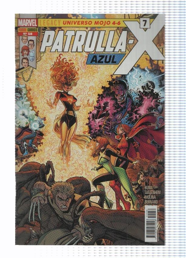Panini: Patrulla-X Azul num. 58 año 6, 2018 - Universo Mojo partes 4 al 6