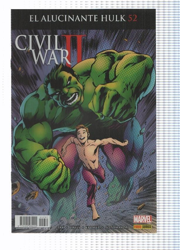 Panini: El alucinante Hulk num 52 año 5, sept 2016 - Civil War II parte 1