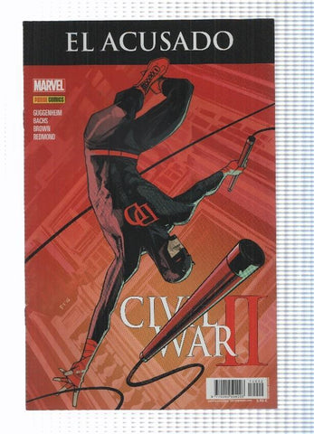 Civil War II: El Acusado, publicacion especial, 2016. Panini - Guggenheim, Bachs, Brown