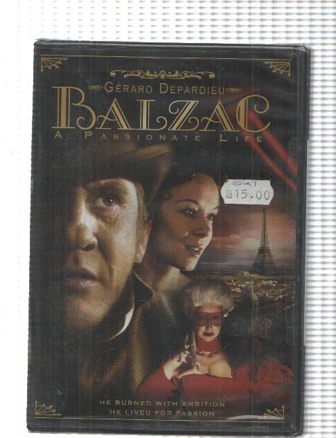 Pelicula DVD: Balzac a passionate life (1999) - Gerard Depardieu