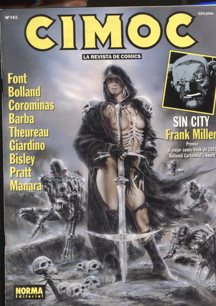 Cimoc revista numero 143: Sin City de Frank Miller