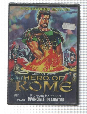 Pelicula DVD: Hero of Rome (Gordon Scott) plus Invincible Gladiator (Richard Harrison)