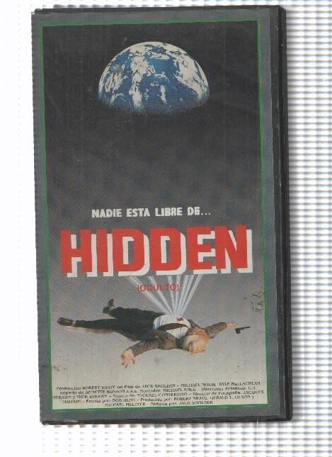 Pelicula VHS: Hidden, 1987 (Oculto) por Jack Sholder. Michael Nouri-Claudia Christian