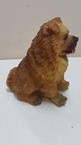 Figura de perro de resina: Chow Chow de 7x6 cm