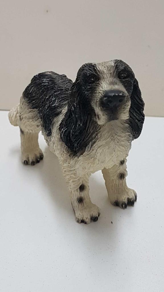 Figura de perro de resina: Springer Spaniel 7x8 cm