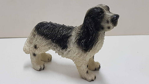 Figura de perro de resina: Springer Spaniel 7x8 cm