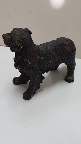 Figura de perro resina: Hovawart de 8x10 cm