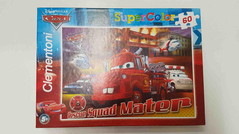 Puzzle SuperColor Clementoni: Cars, Rescue Squad Mater de 60 piezas.