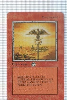 Carta roja: Cetro imperial - Juego de Cartas Coleccionable La Ira del Dragon. Ilustracion: Royo