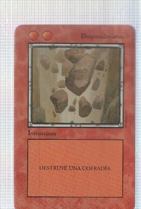 Carta roja: Desprendimiento - Juego de Cartas Coleccionable La Ira del Dragon. Ilustracion: Segrelles