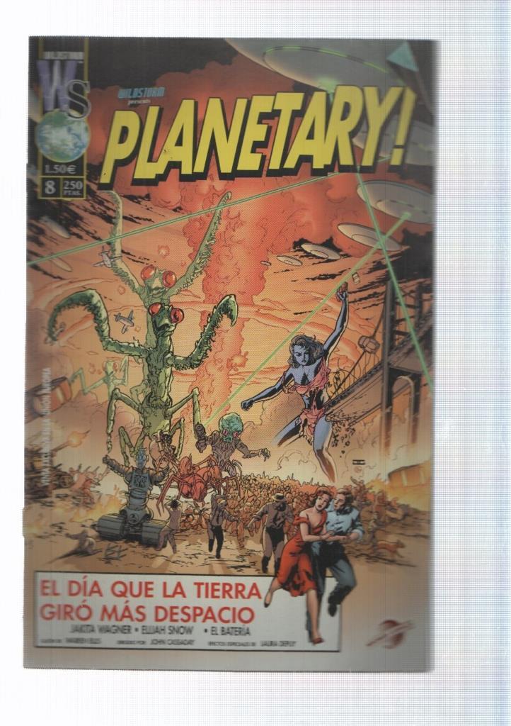 World Comics: Planetary num 08 - El dia que la Tierra giro mas despacio. Warren Ellis, Cassaday