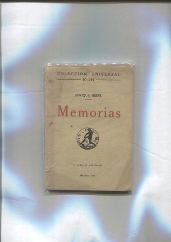 Coleccion Universal numero 214: Memorias de Enrique Heine