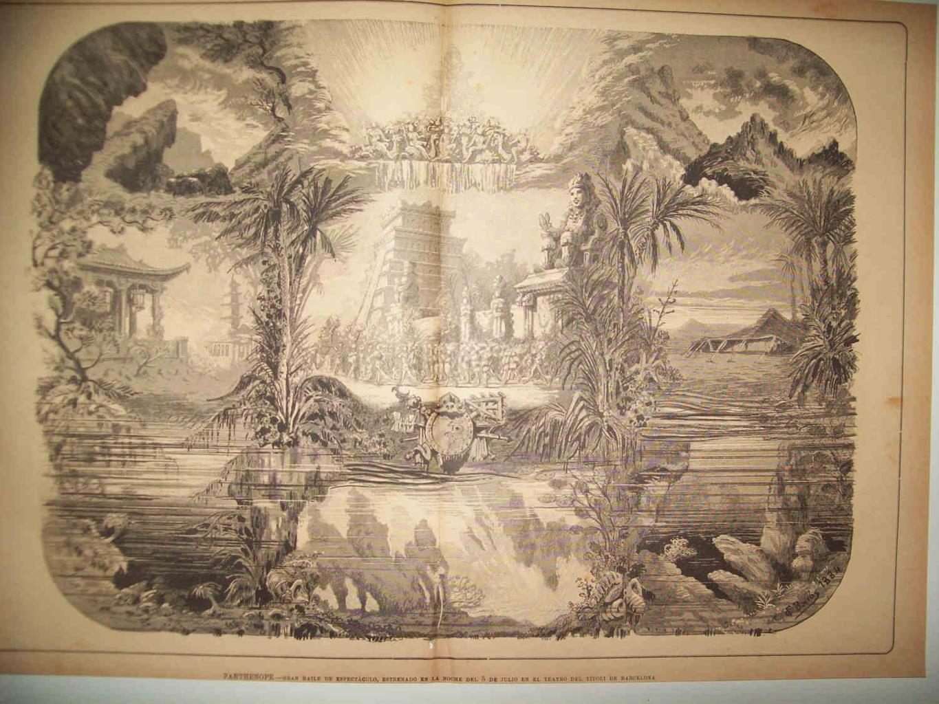 LAMINA 13421: Parthenope, estrenado en el Teatro Tivoli de Barcelona el 5 de julio de 1884