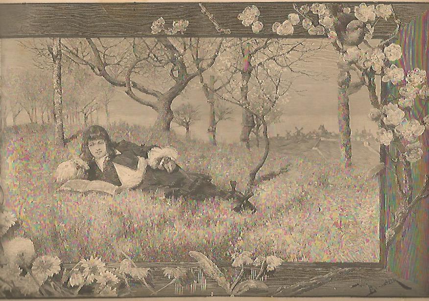 LAMINA 13412: En el campo, dibujo de Bernatzik