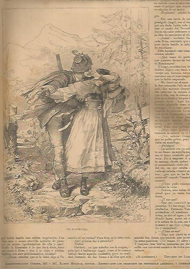 LAMINA 13410: Un encuentro
