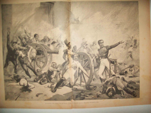 LAMINA 13400: La defensa del parque (dos de mayo), por Joaquin Sorolla