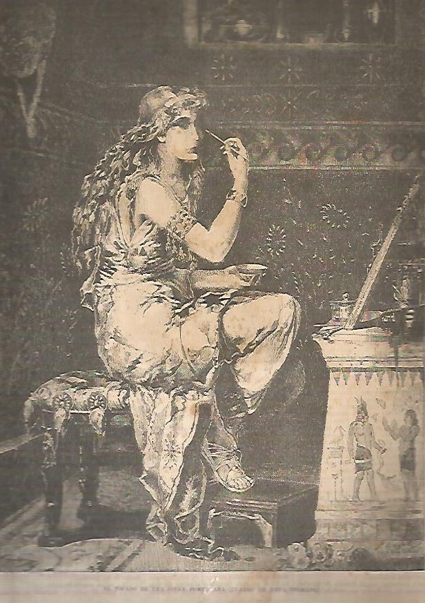 LAMINA 13543: El tocado de una joven pompeyana, por Heva Comans