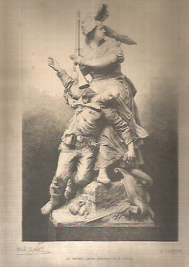 LAMINA 13533: Gripo alegorico de M. Mercie