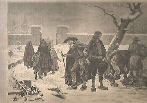 LAMINA 13523: En el cementerio, por Demarest
