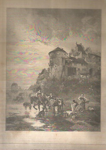 LAMINA 13547: Las cercanias del pueblo, por Weishaupt