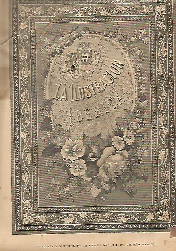 LAMINA 13574: Tapa del Sr. Miralles para la encuadernacion de La Ilustracion Iberica