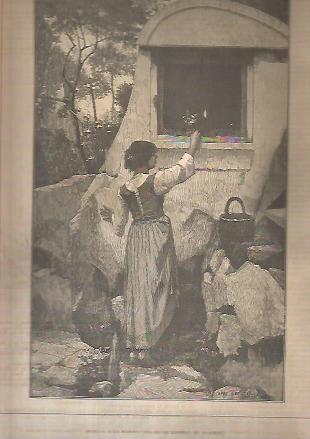 LAMINA 13559: Ofrenda a la Madona, por Martray