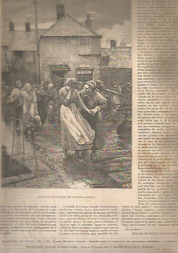 LAMINA 13557: Sin noticias, por Walter Langley