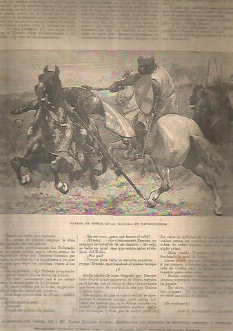 LAMINA 13517: Muerte de Bohum en la Batalla de Bannockburne