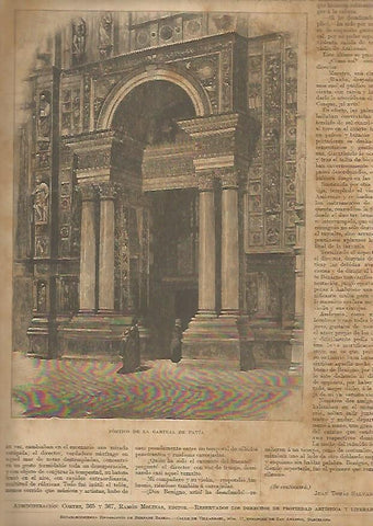 LAMINA 13482: Portico de la Cartuja de Pavia