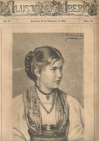 LAMINA 13476: Una italiana, por Defregger