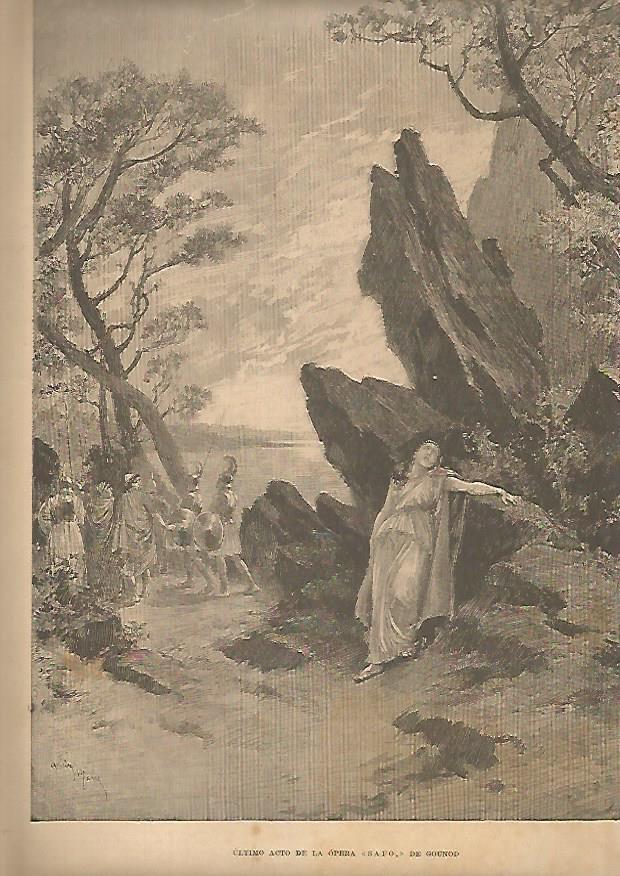 LAMINA 13474: Ultimo acto de la opera Safo de Gounod