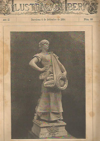 LAMINA 13461: La repartidora de pan, escultura de M. Jules