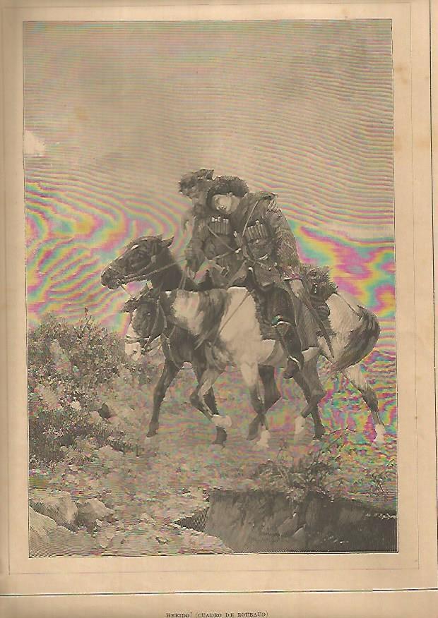LAMINA 13487: Herido, poor Roubaud