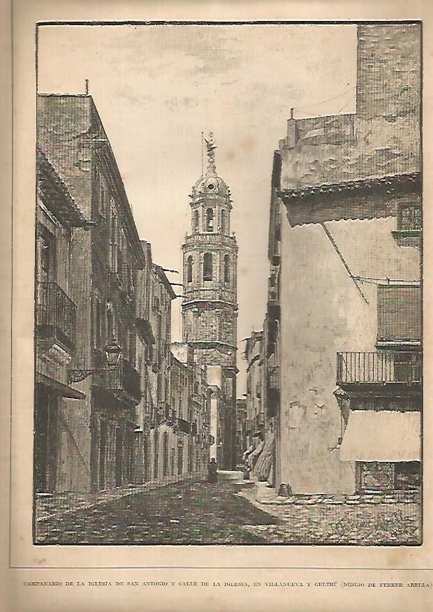 LAMINA 13336: Iglesia de Sant Antoni en Vilanova i la Geltru, Barcelona
