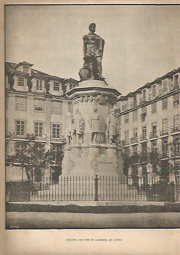 LAMINA 13335: Estatua de Luis de Camoens, Lisboa