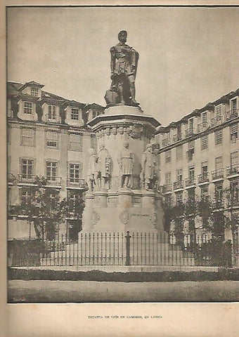 LAMINA 13335: Estatua de Luis de Camoens, Lisboa