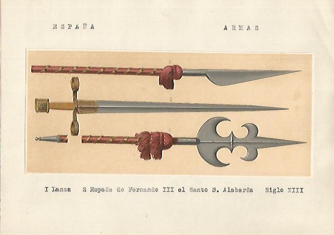 LAMINA 13156: Lanza y espada de Fernando III