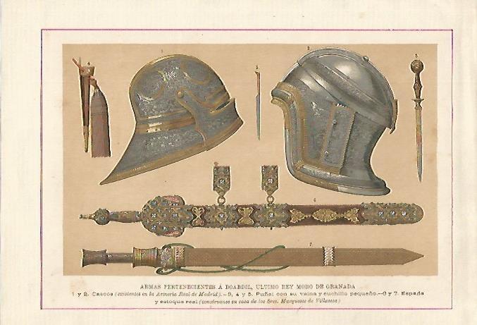 LAMINA 13155: Armas pertenecientes a Boabdil, ultimo rey de Granada