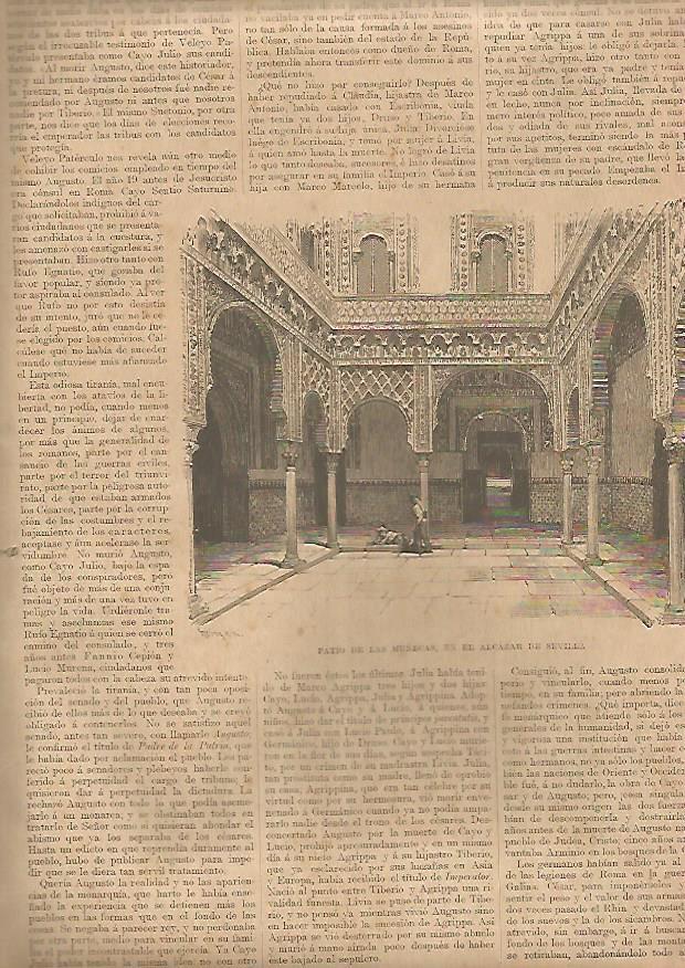 LAMINA 13205: Patio de las Muécas en el Alcazar de Sevilla