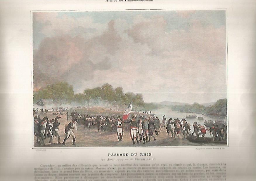 LAMINA 13192: Passage du Rhin. Campagne de 1797