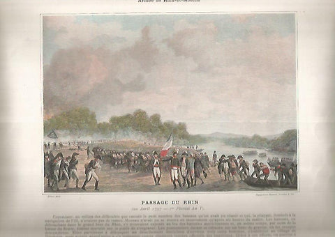 LAMINA 13192: Passage du Rhin. Campagne de 1797