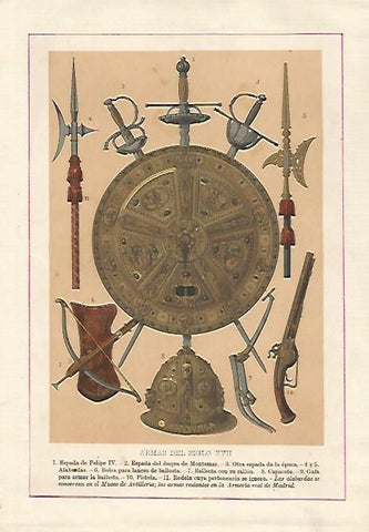 LAMINA 13153: Armas del siglo XVII