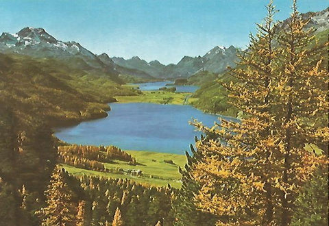 LAMINA 13116: Lago entre montañas