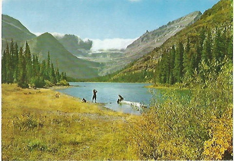 LAMINA 13101: Pareja en un lago
