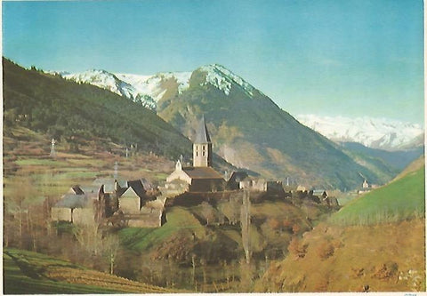 LAMINA 13121: Pueblo en la montaña