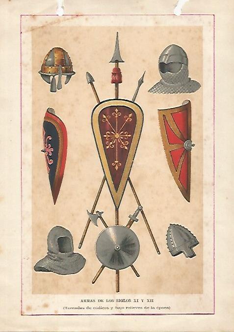 LAMINA 13150: Armas de los siglos XI y XII