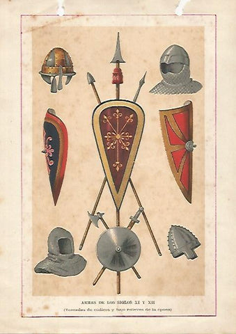 LAMINA 13150: Armas de los siglos XI y XII