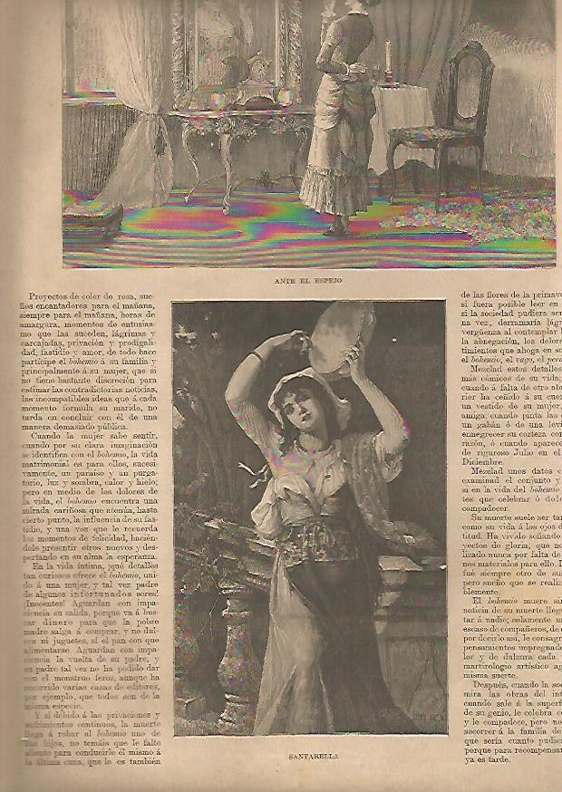 LAMINA 13291: Ante el espejo y Santarella