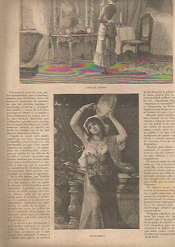 LAMINA 13291: Ante el espejo y Santarella