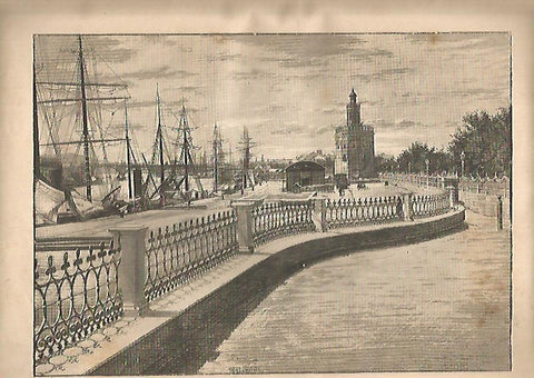 LAMINA 13329: Torre del Oro, Sevilla